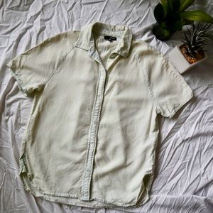 ARITZIA Wilfred Free Denim Button-Up T-Shirt